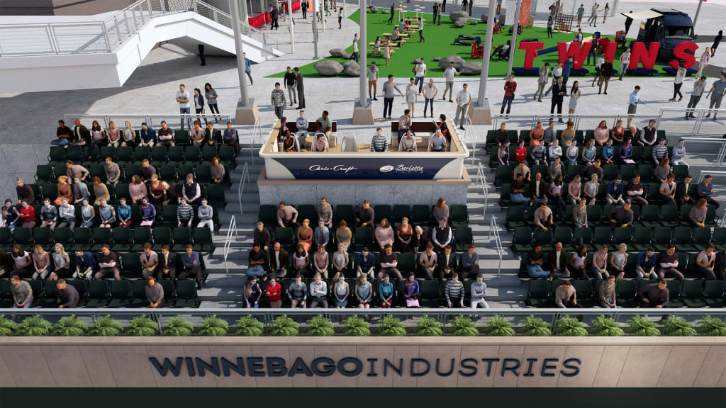 The Dock seating at Target Field